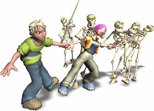 Cooper and Skeletons pulling Amber GBTG artwork.jpg